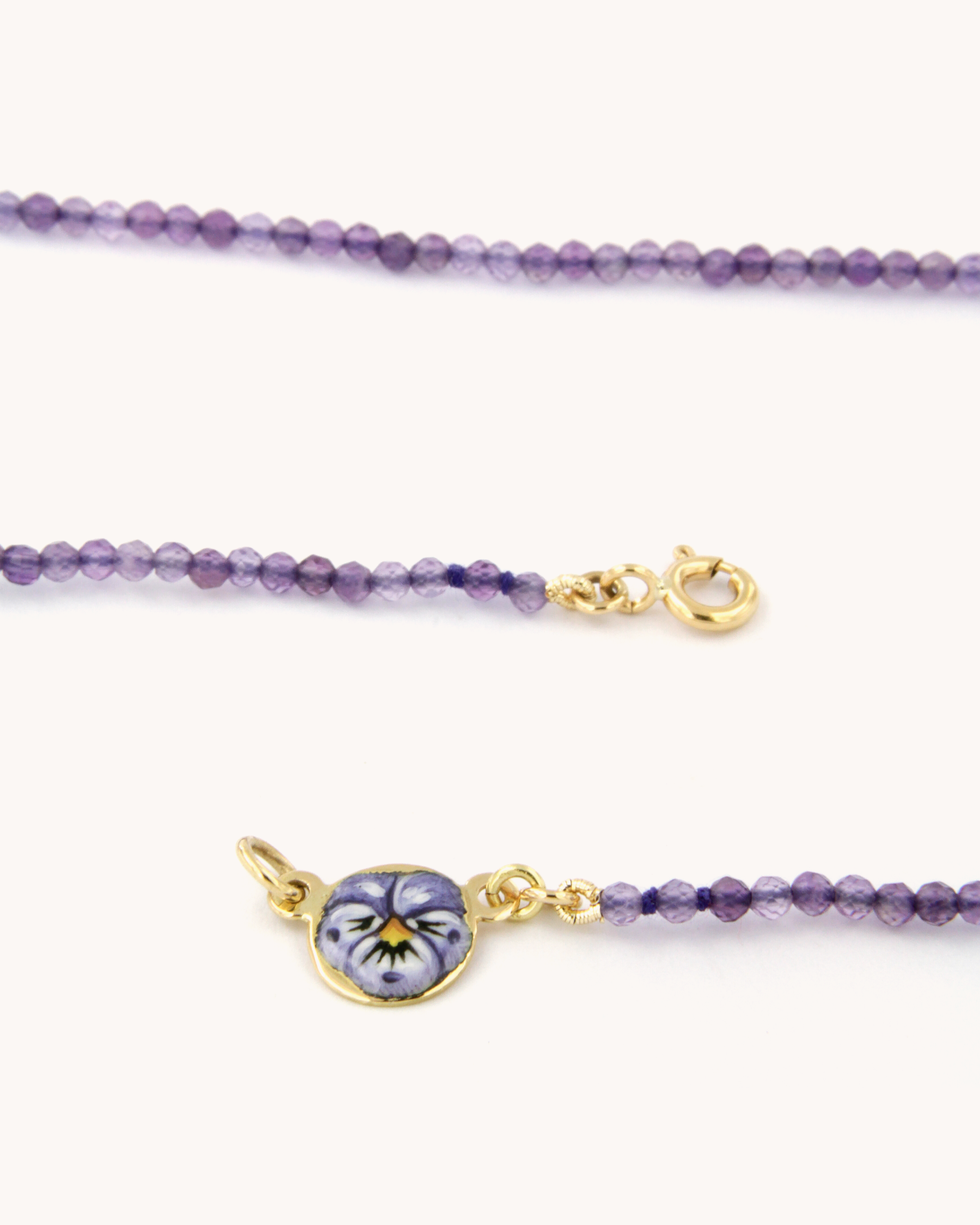 Collana Coloris Pansé nel Viola Ametista