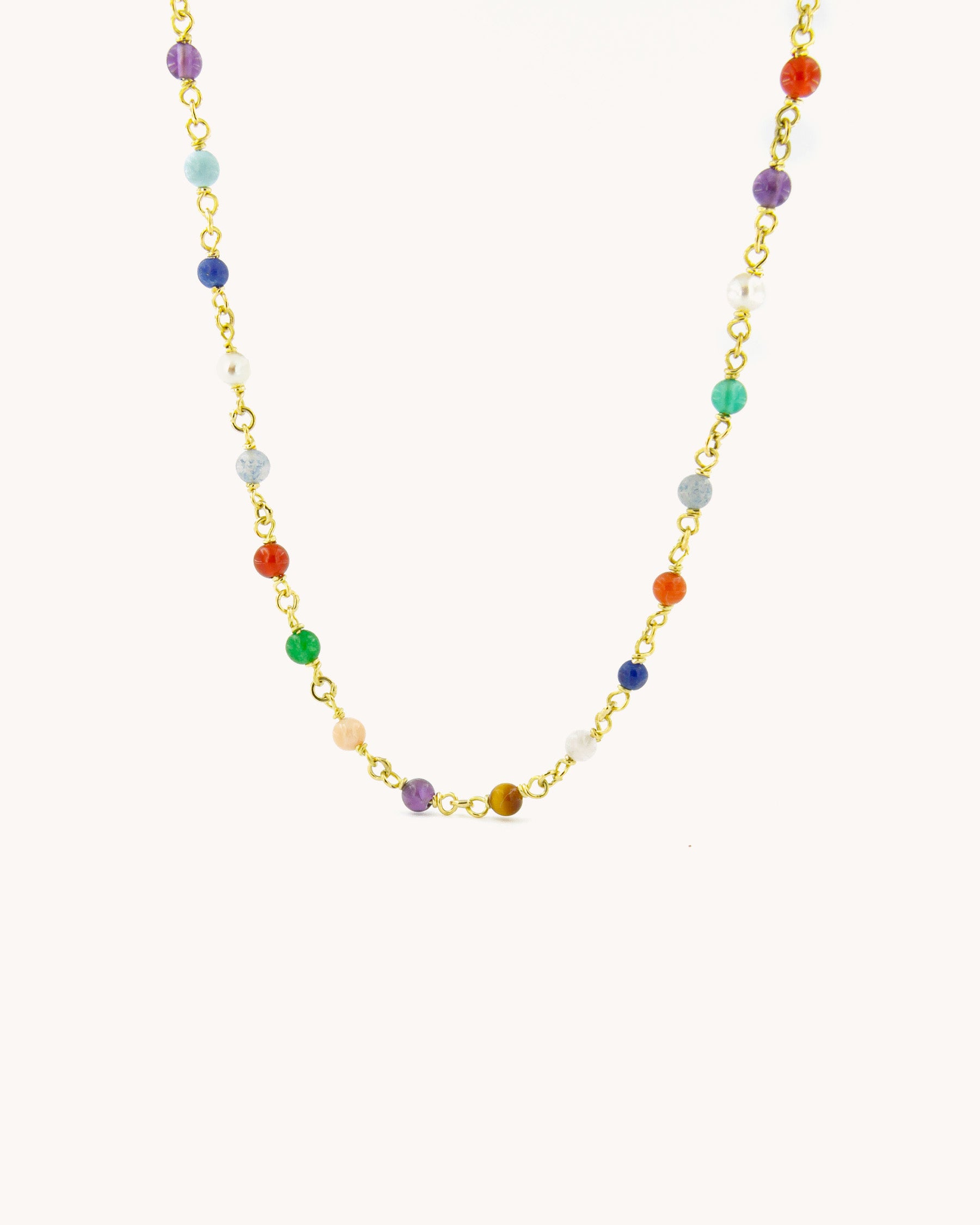 Collana Mediterraneo Base con Gemme Multicolore
