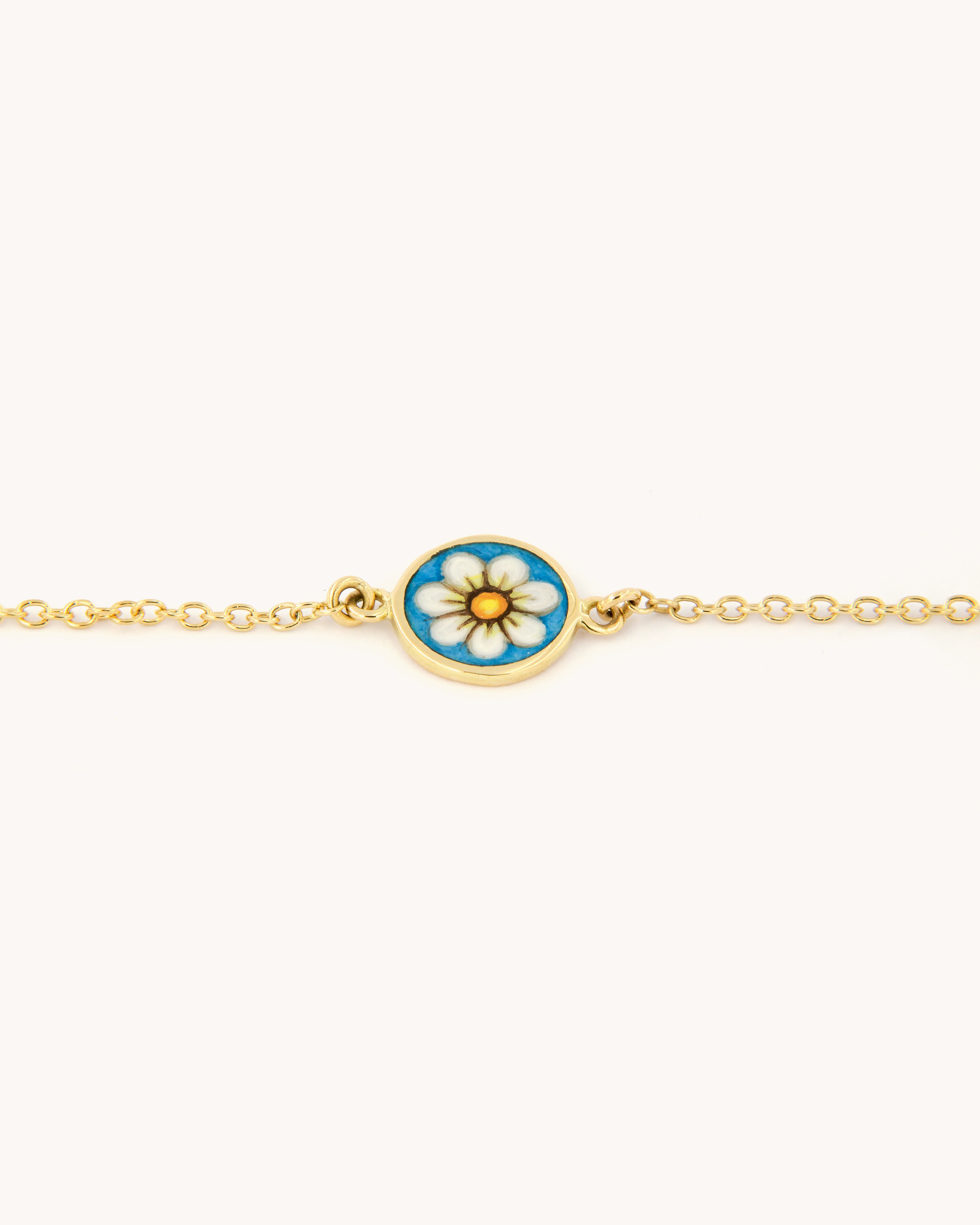 Bracciale con Margherita Blu