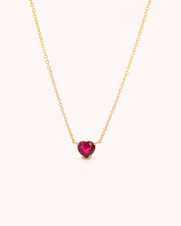 Heart of Ruby Necklace