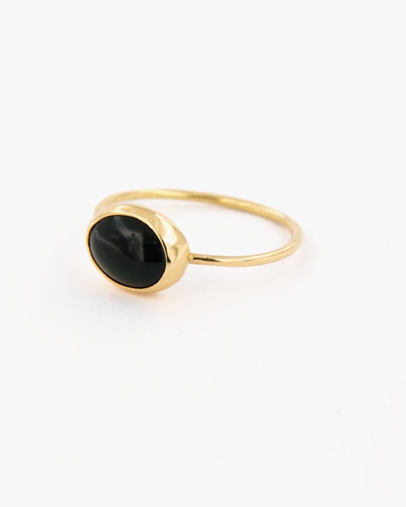 Oval Onyx Ring