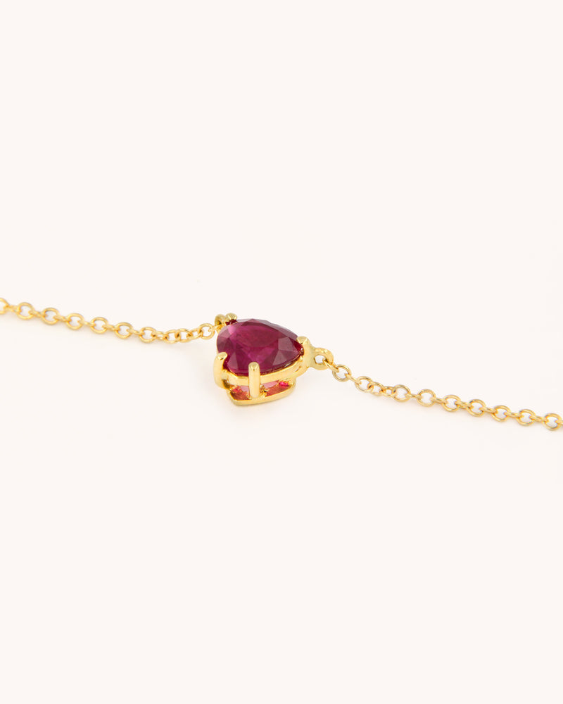 Heart of Ruby Necklace