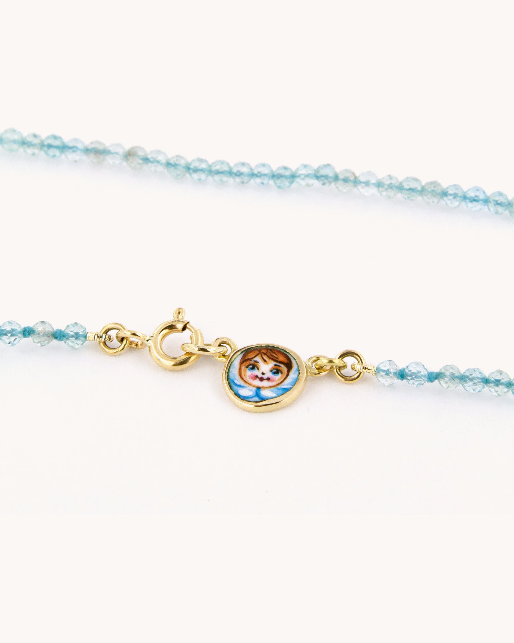 Collana Coloris Angelo nel Blu Limpido