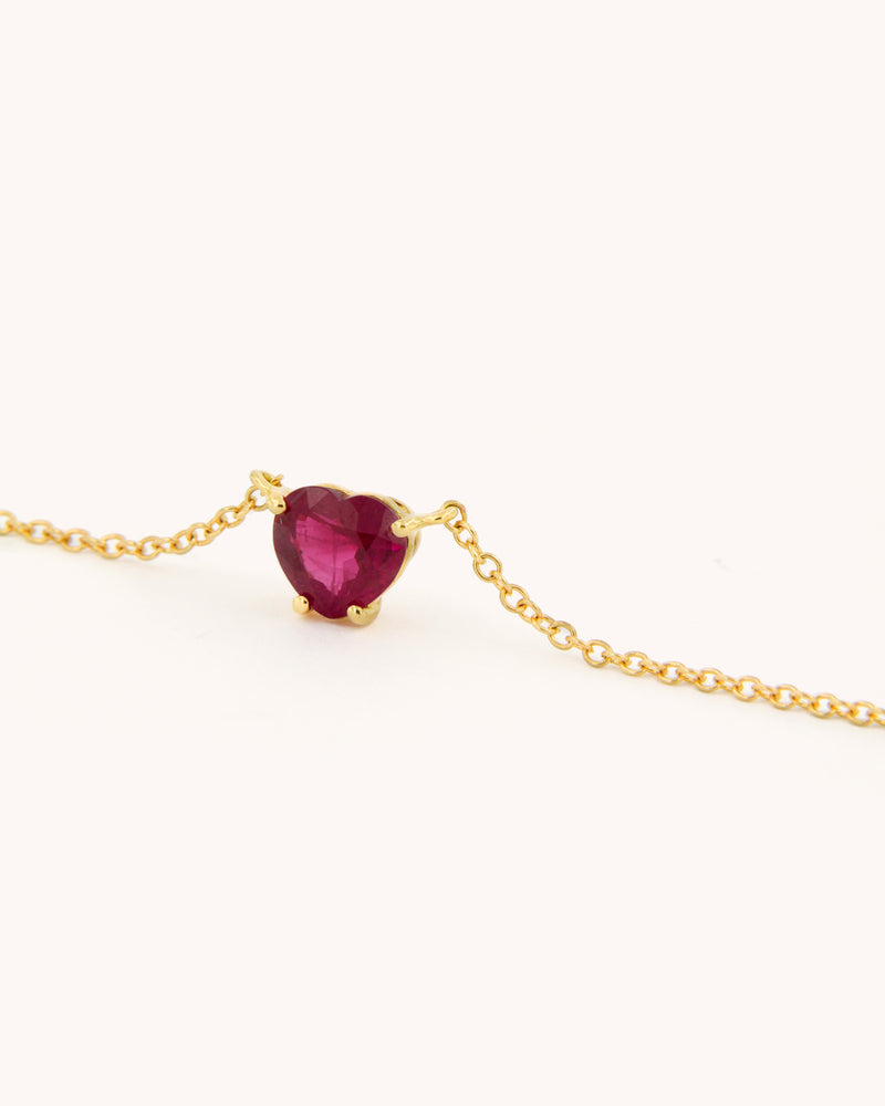 Heart of Ruby Necklace