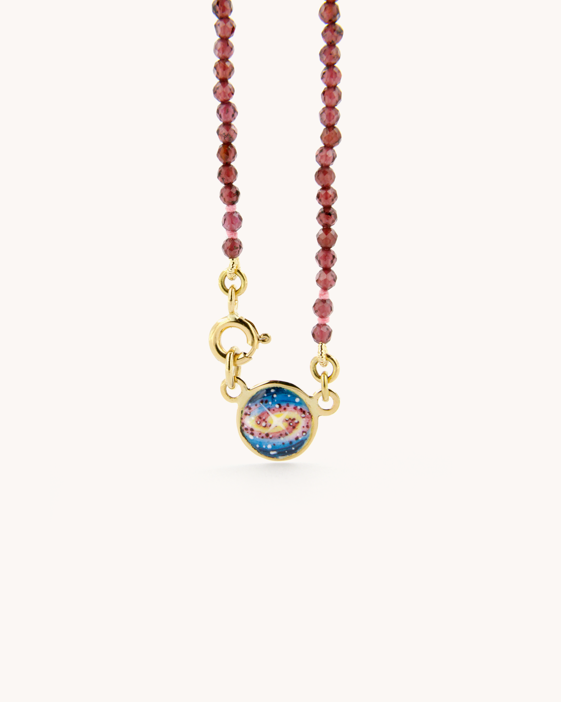 Coloris Necklace Galaxy in Deep Red