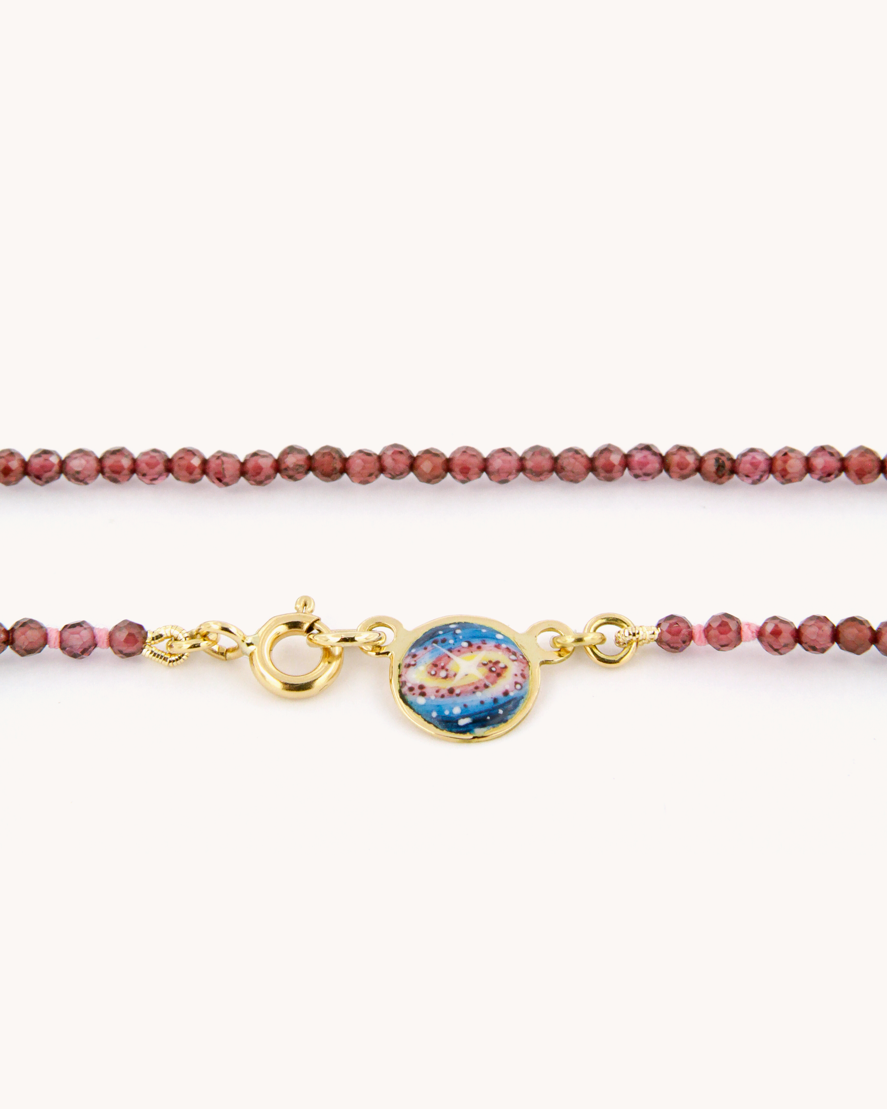 Coloris Necklace Galaxy in Deep Red
