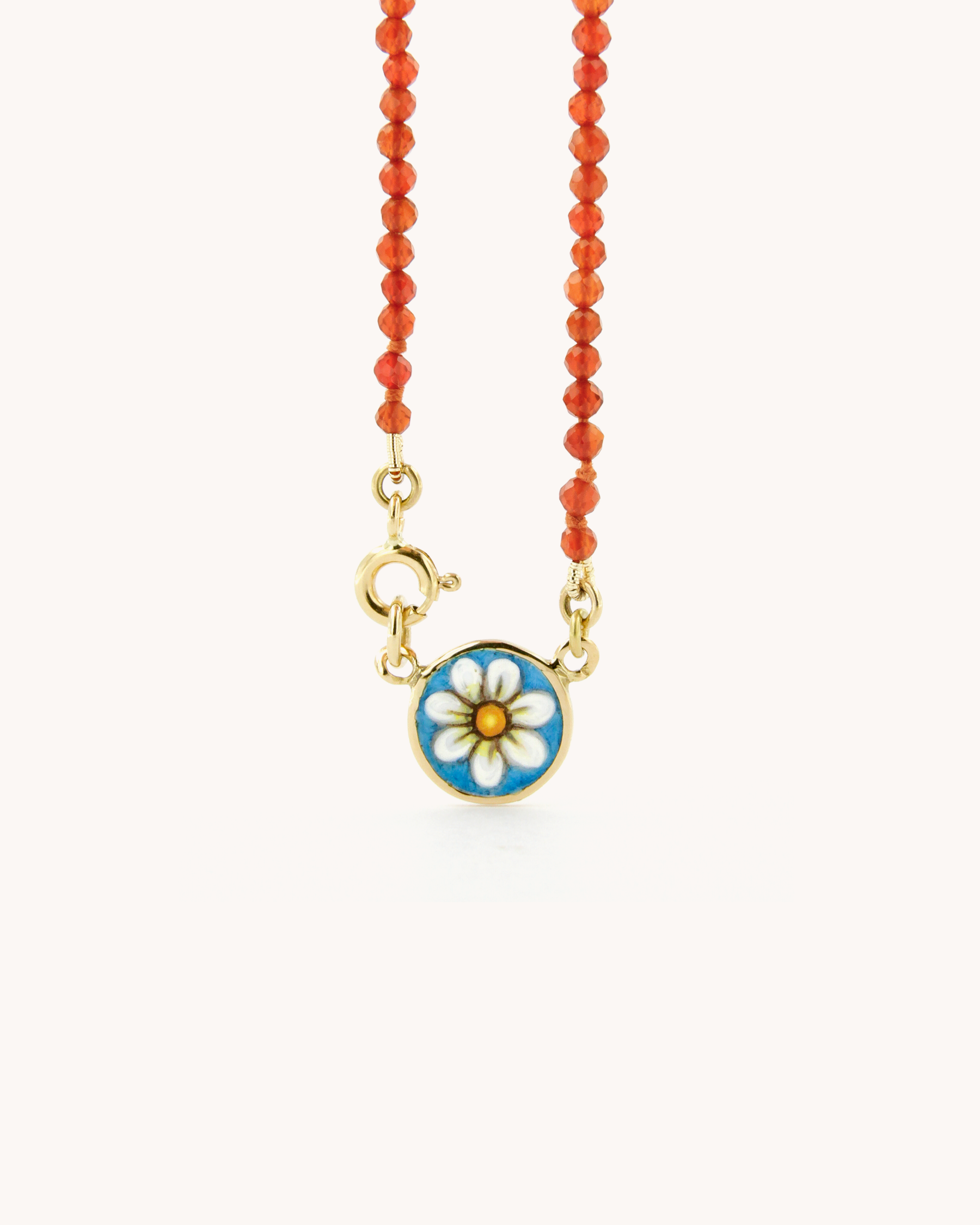 Coloris Necklace Daisy in Sunset Red