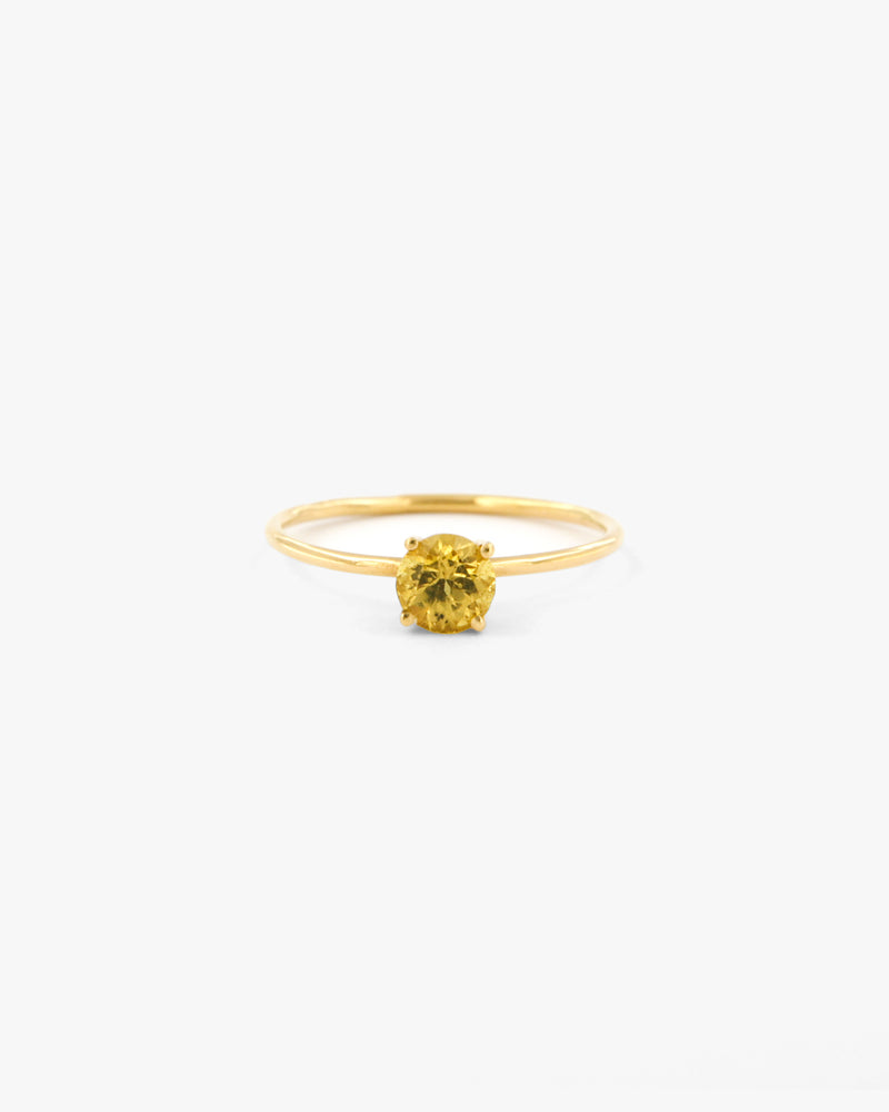 Anello a Filo Zaffiro Giallo