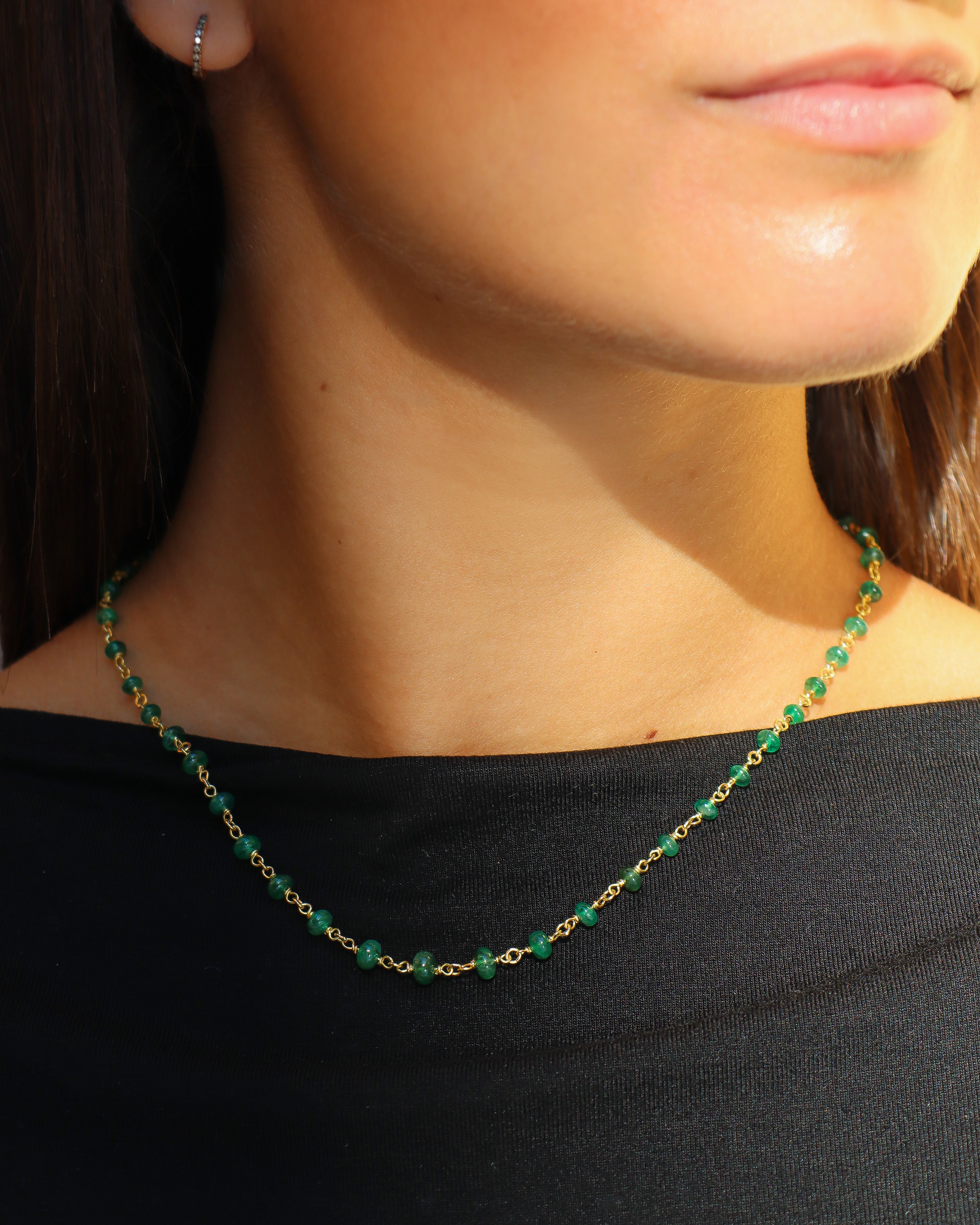 Collana Mediterraneo Base con Radice di Smeraldi