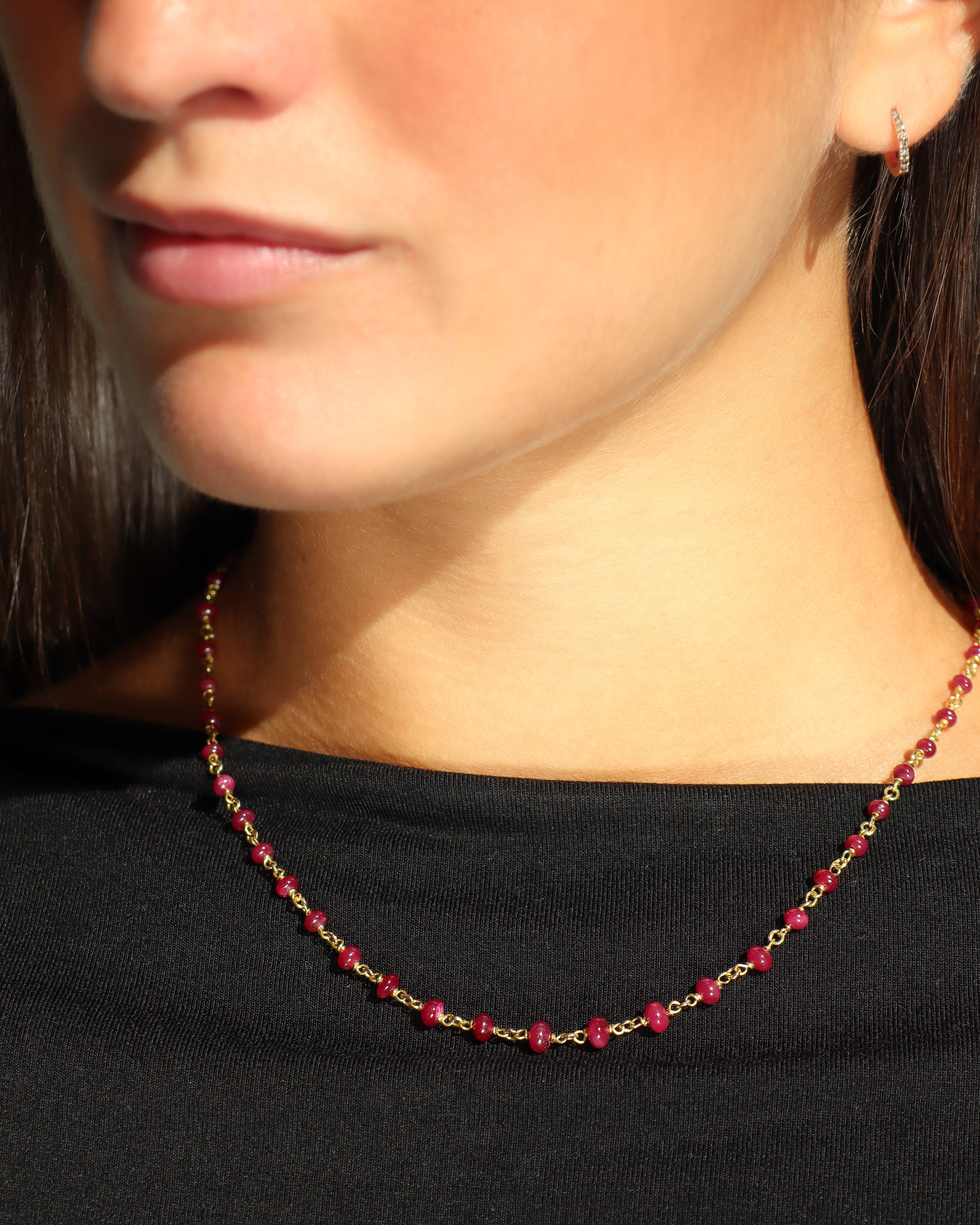 Collana Mediterraneo Base con Radice di Rubini