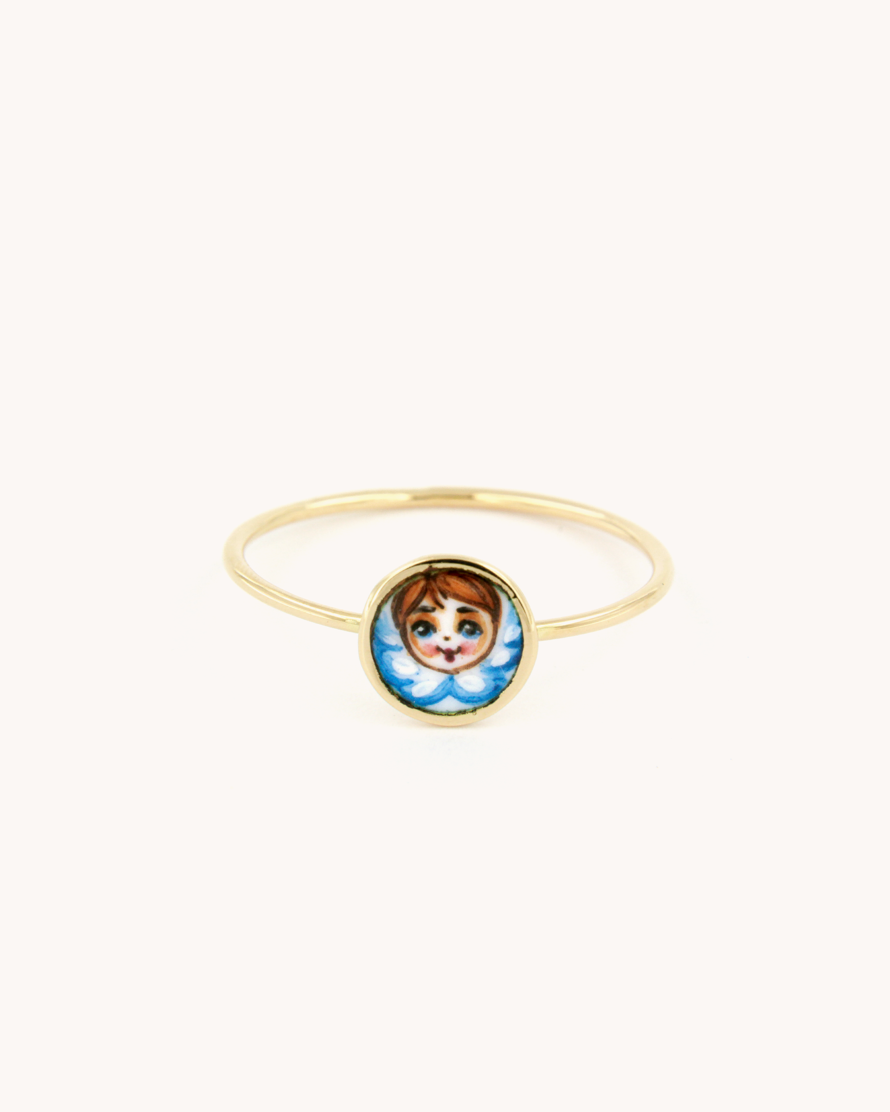 Blue Angel Wire Ring