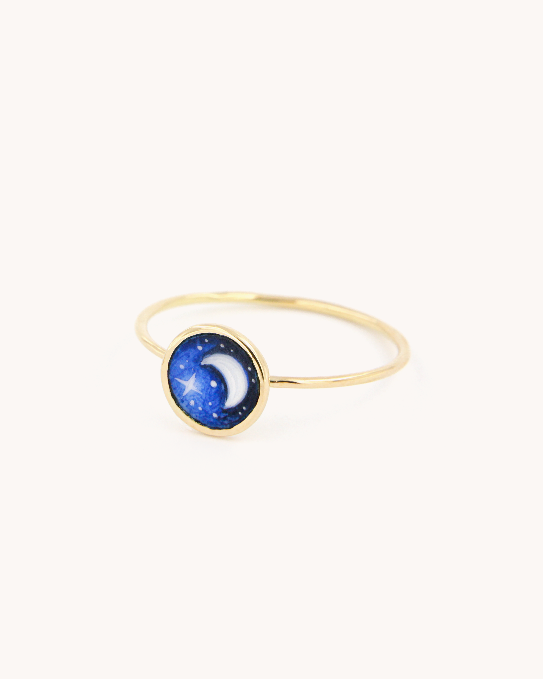 Moon in Venus Wire Ring