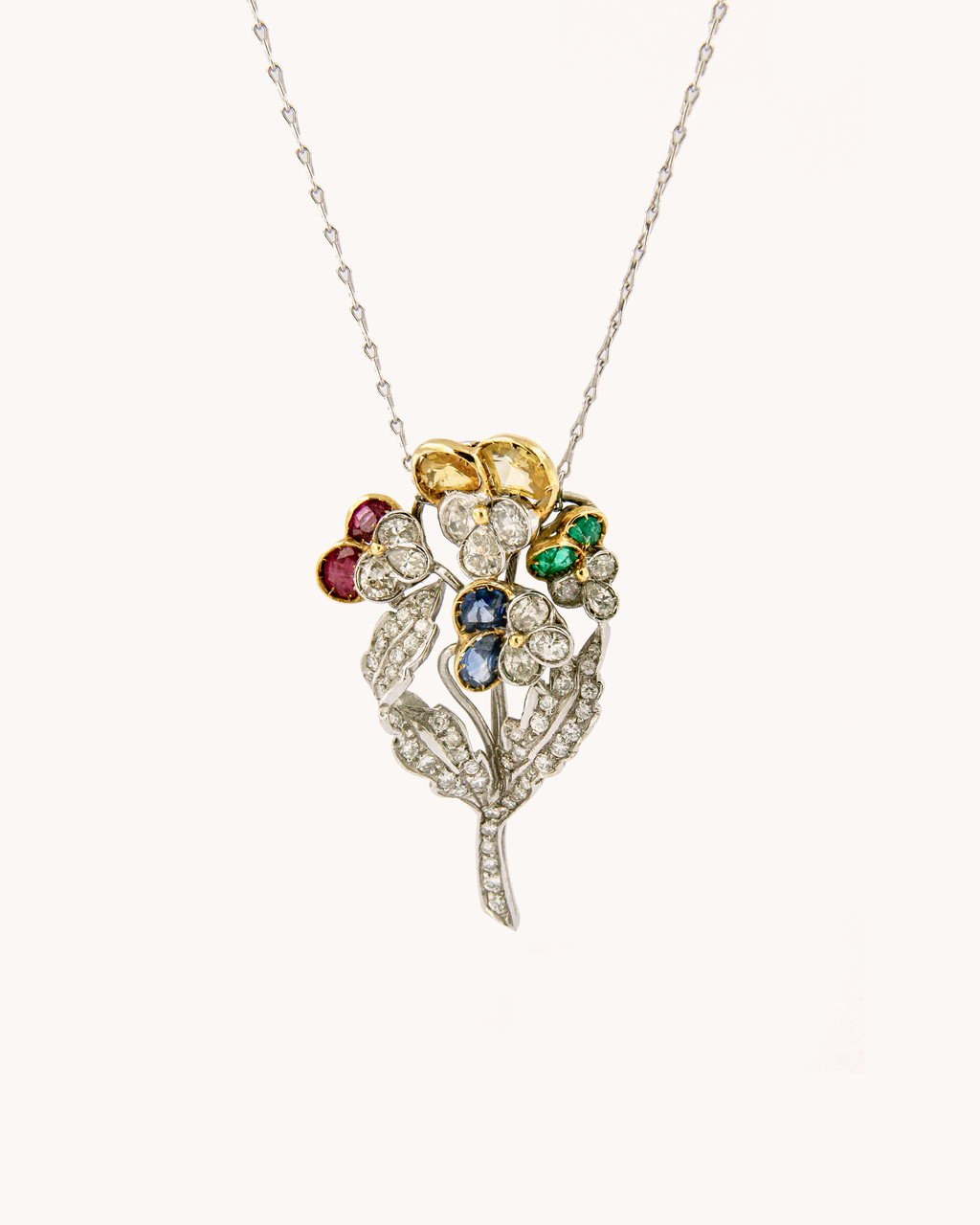 Collana Bouquet di Pietre Preziose