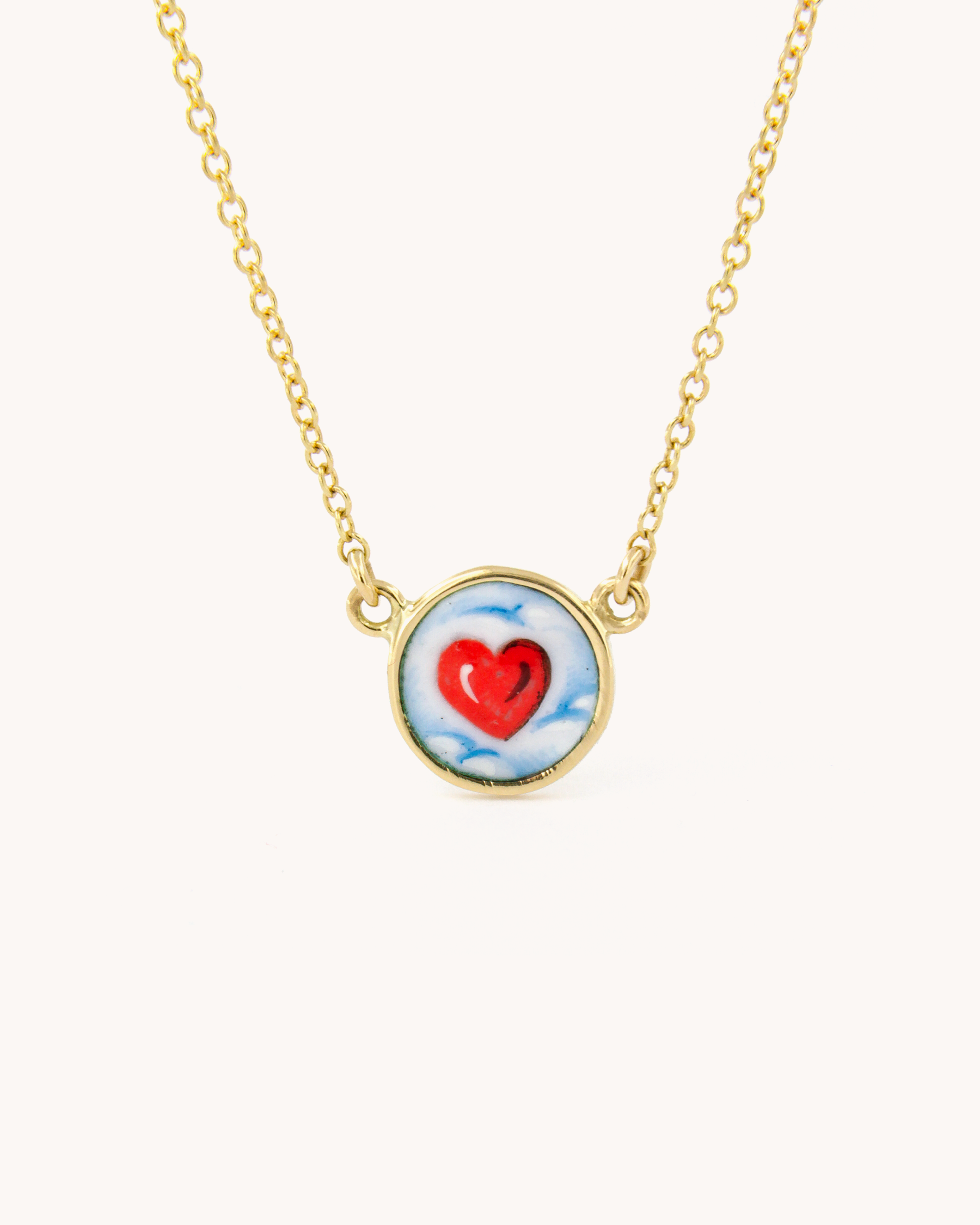 Collana con Cuore tra le Nuvole