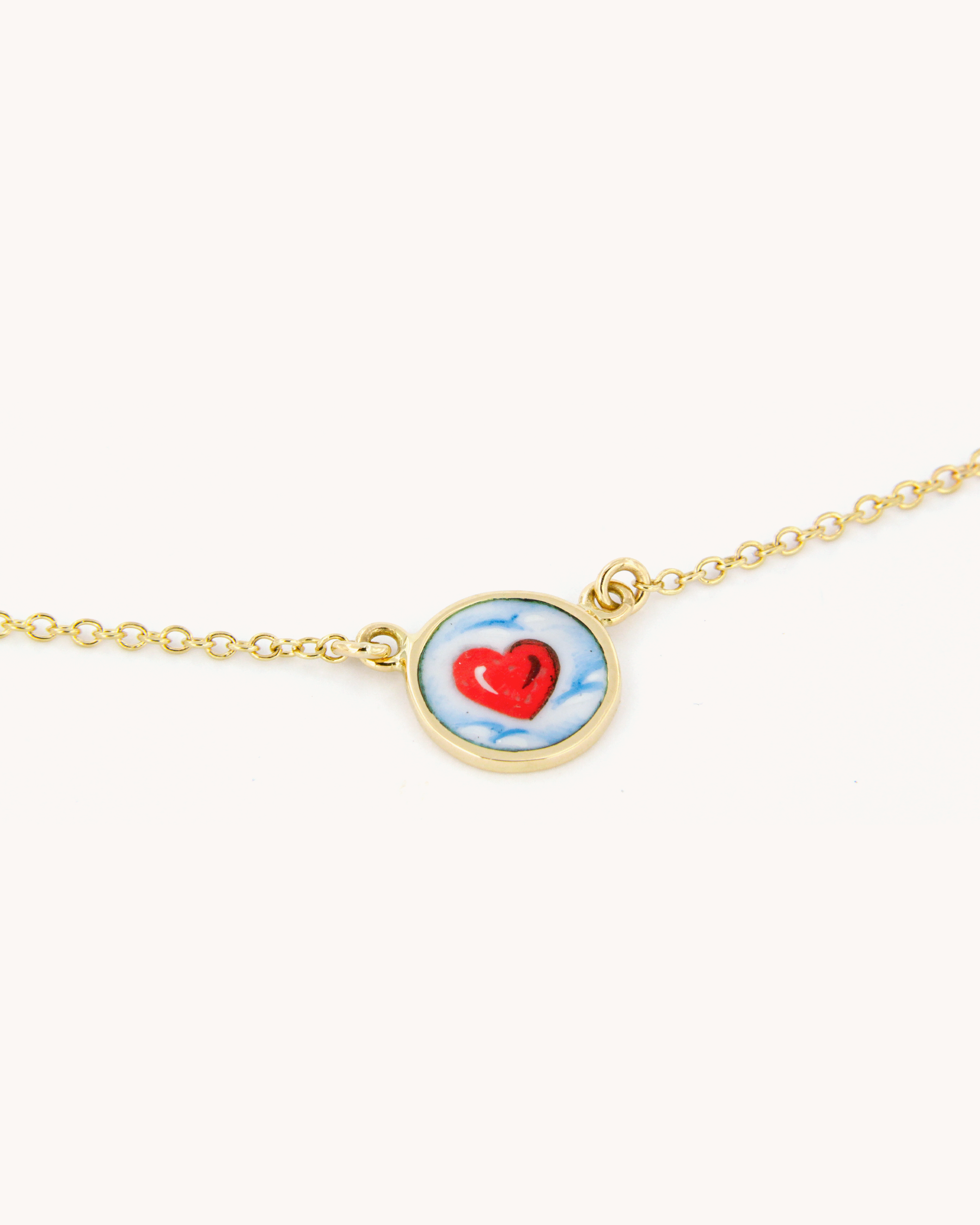 Collana con Cuore tra le Nuvole