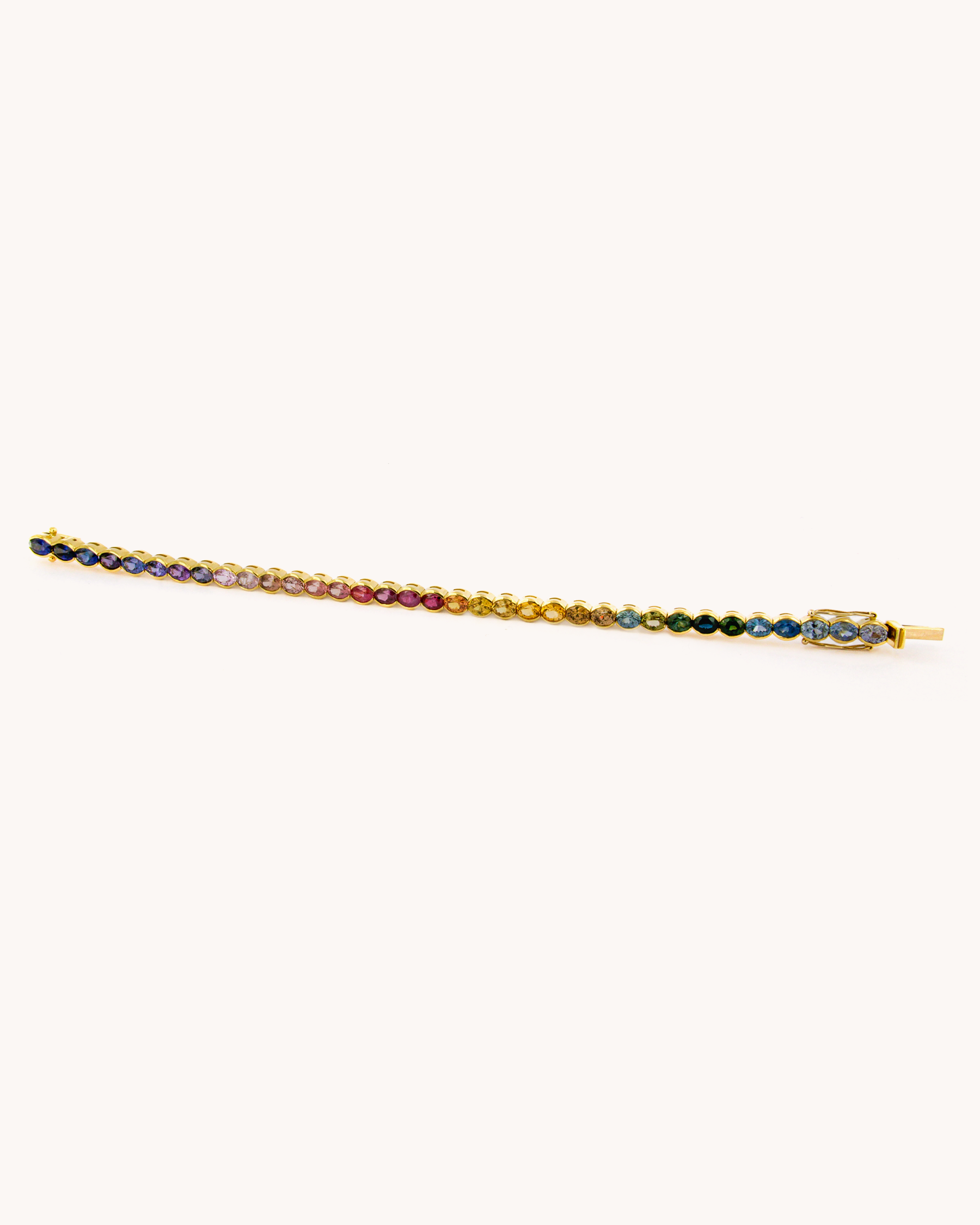 Bracciale Tennis Arcobaleno di Zaffiri