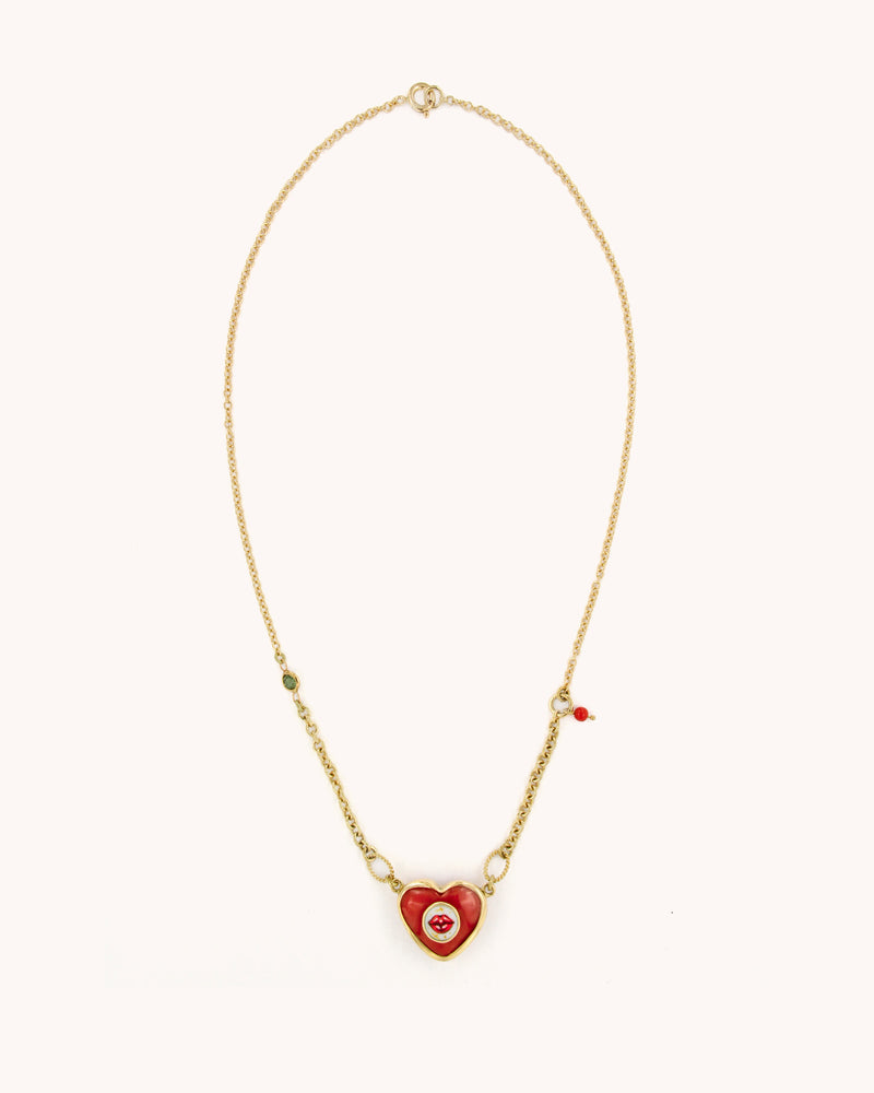 A Kiss in the Heart Necklace