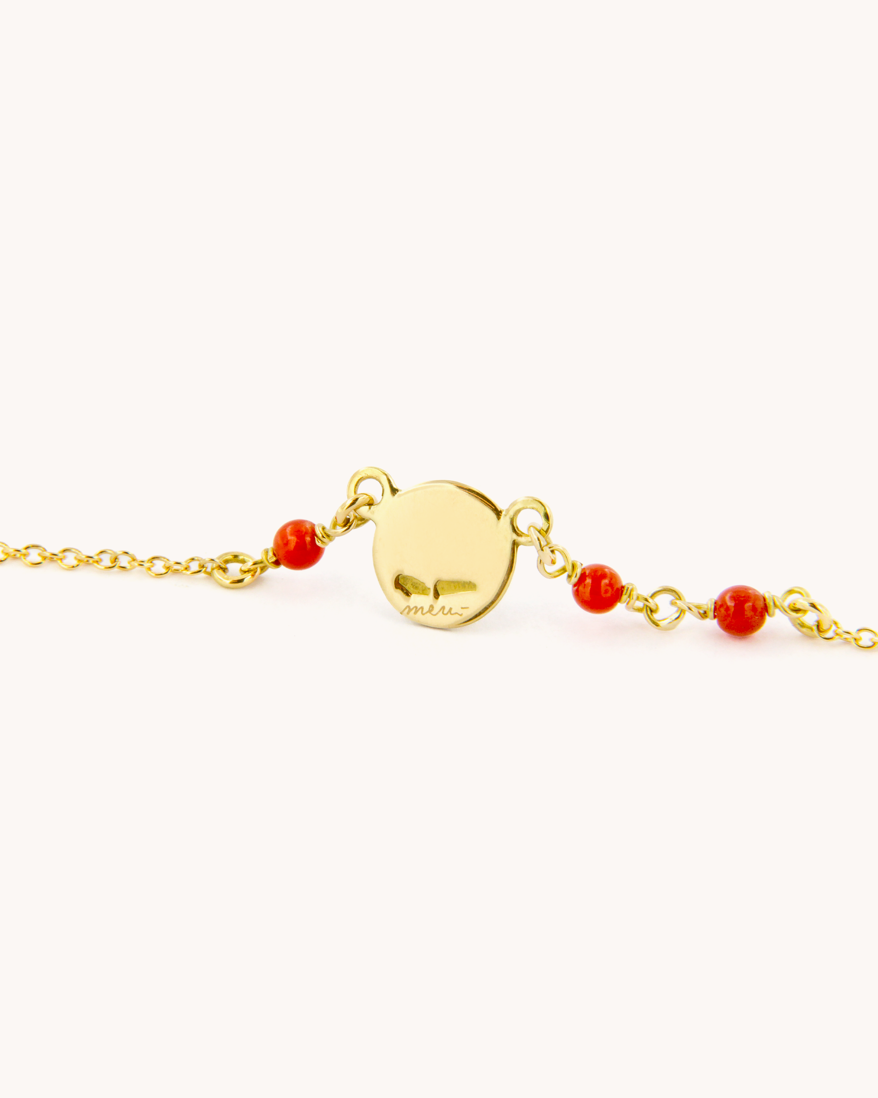Collana Cuore con Corallo Rosso