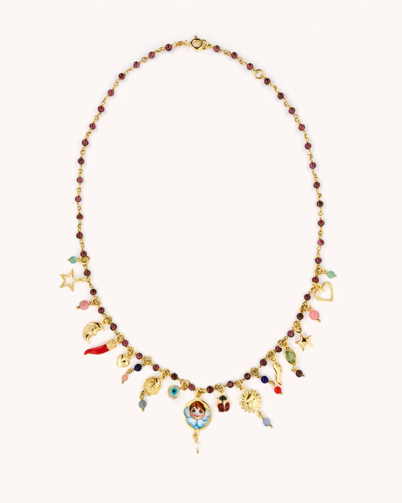 A Guardian Angel’s Embrace Mediterranean Necklace