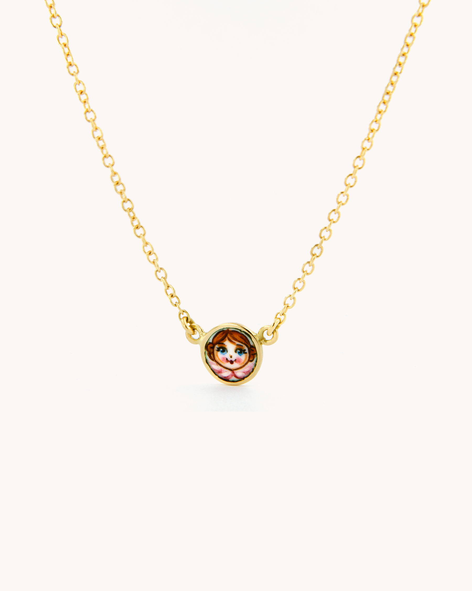 Pink Angel Necklace