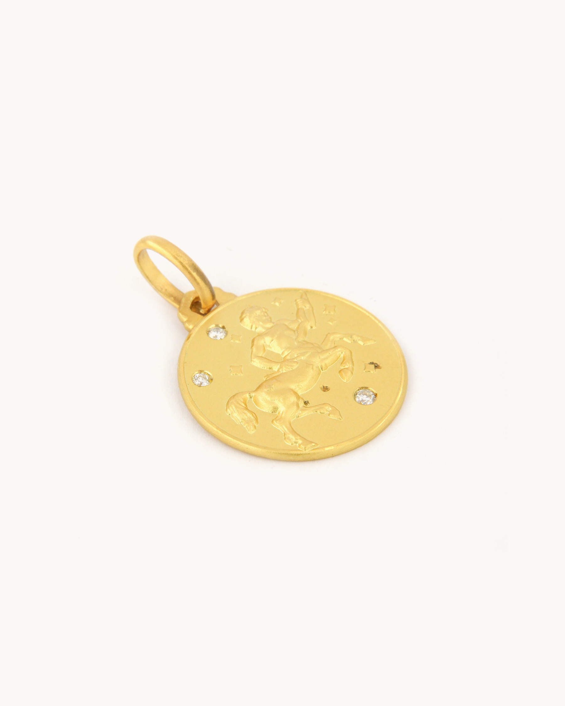 Ciondolo Zodiaco Sagittario Piccolo con Diamanti
