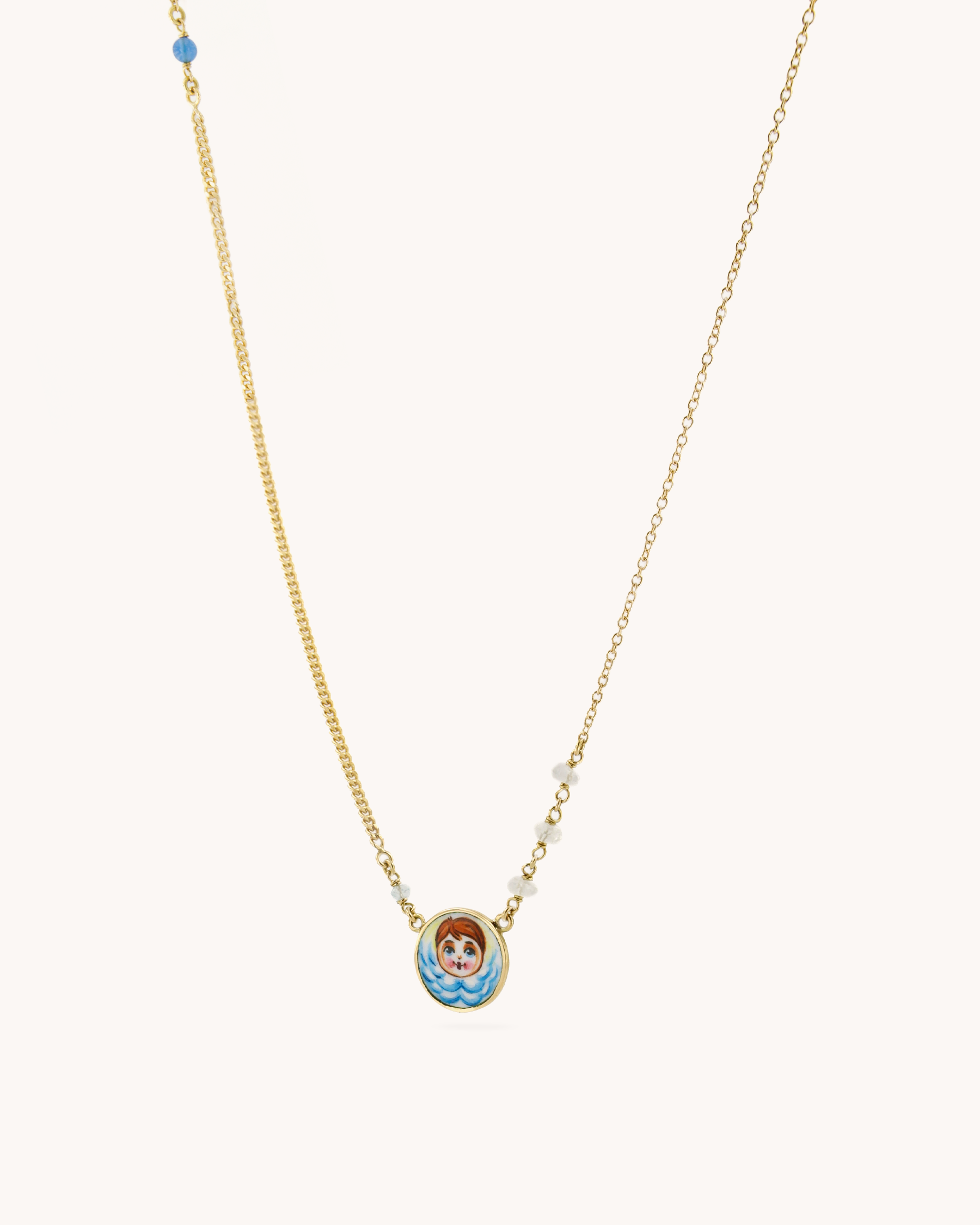Collana Angelo Blu Etereo