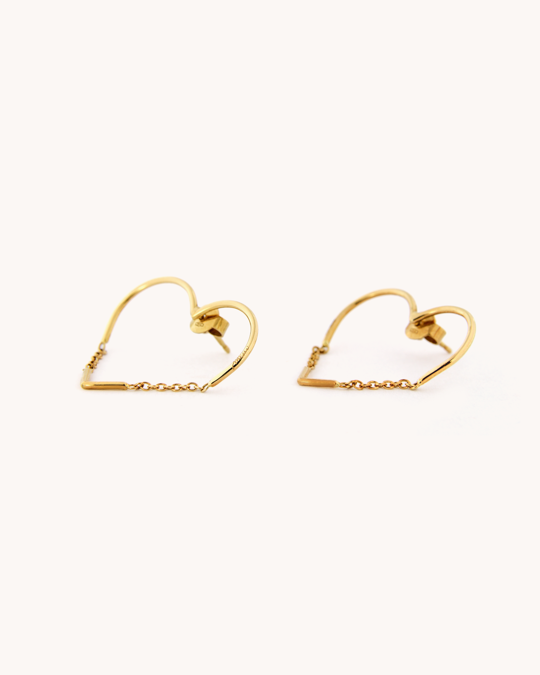 Heart Chain Earrings