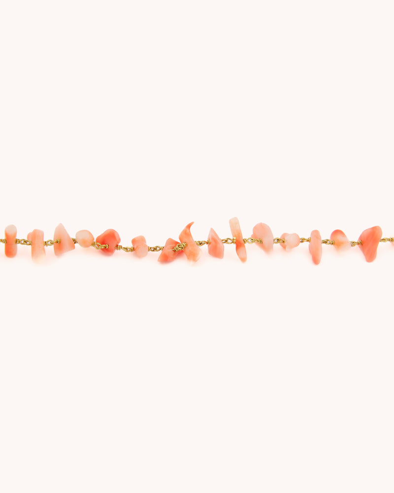 Pink Coral Branches Necklace