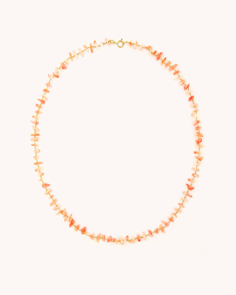 Pink Coral Branches Necklace