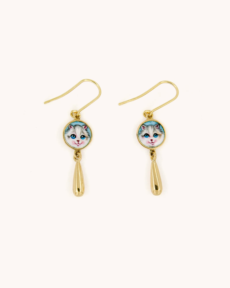 Sweet kitty Pendant Earrings