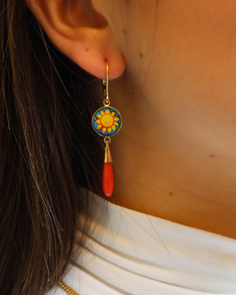 Sun and Moon Earrings