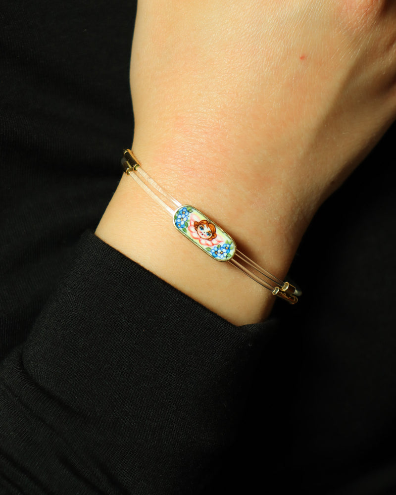 Bracciale Filo da Pesca Angelo con Fiori