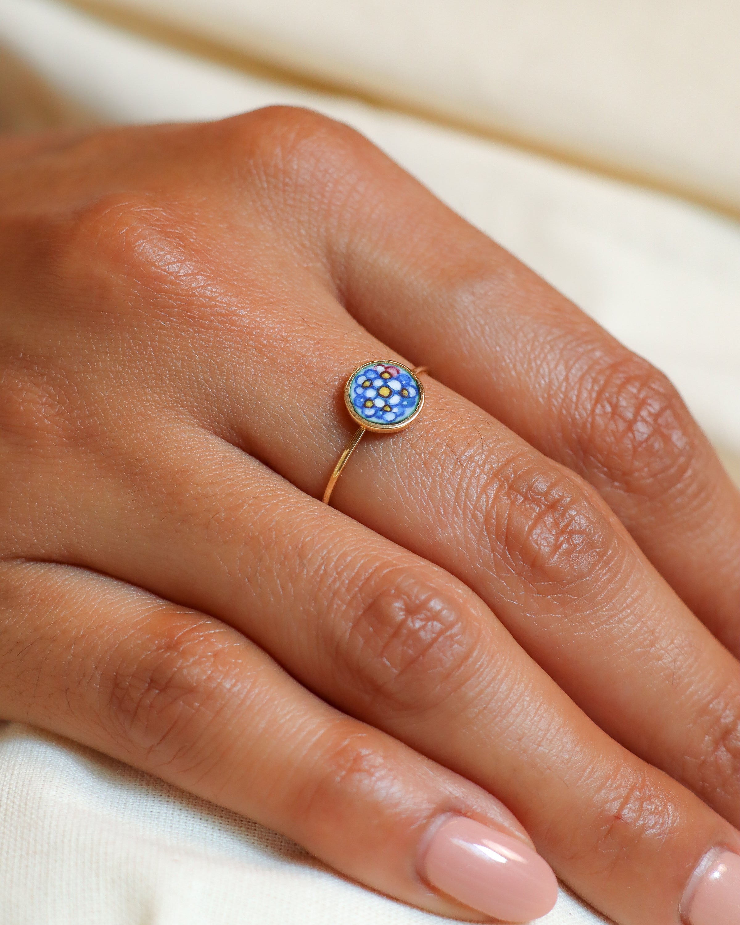 Forget-Me-Not Wire Ring