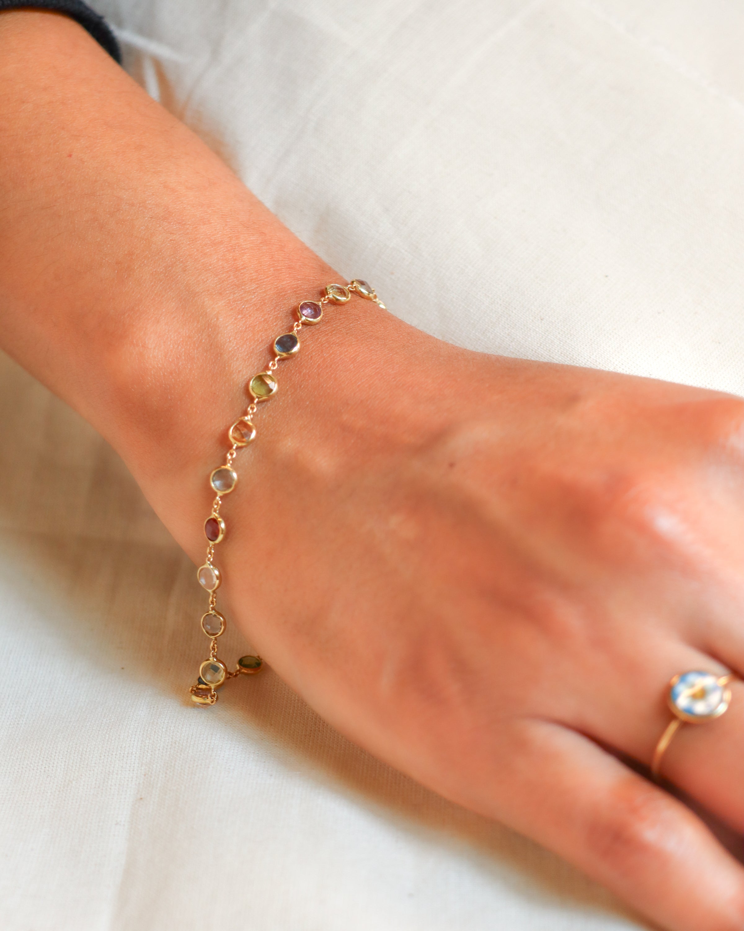 Mixed Gem Bracelet
