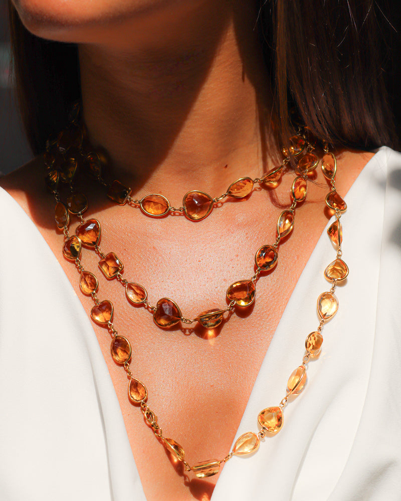 Citrine Long Necklace