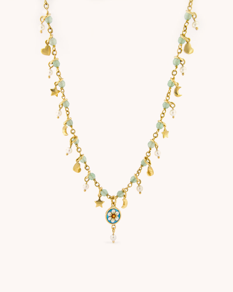 Mediterranean Daisy of Innocence Necklace