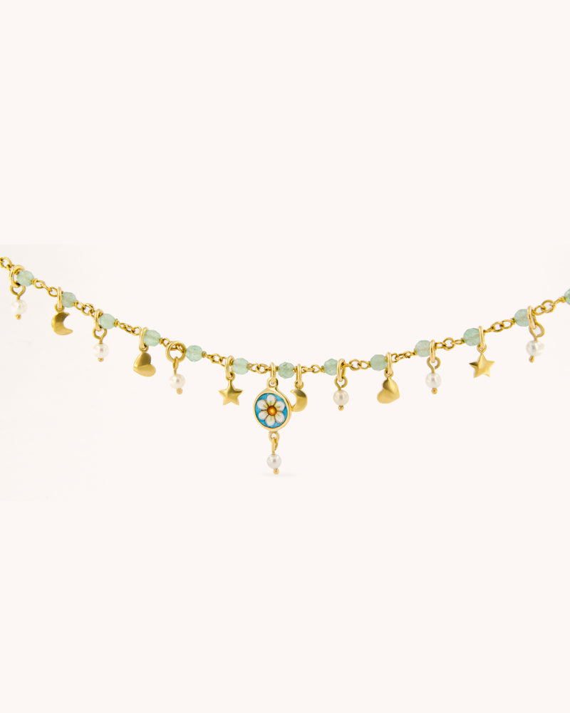 Mediterranean Daisy of Innocence Necklace