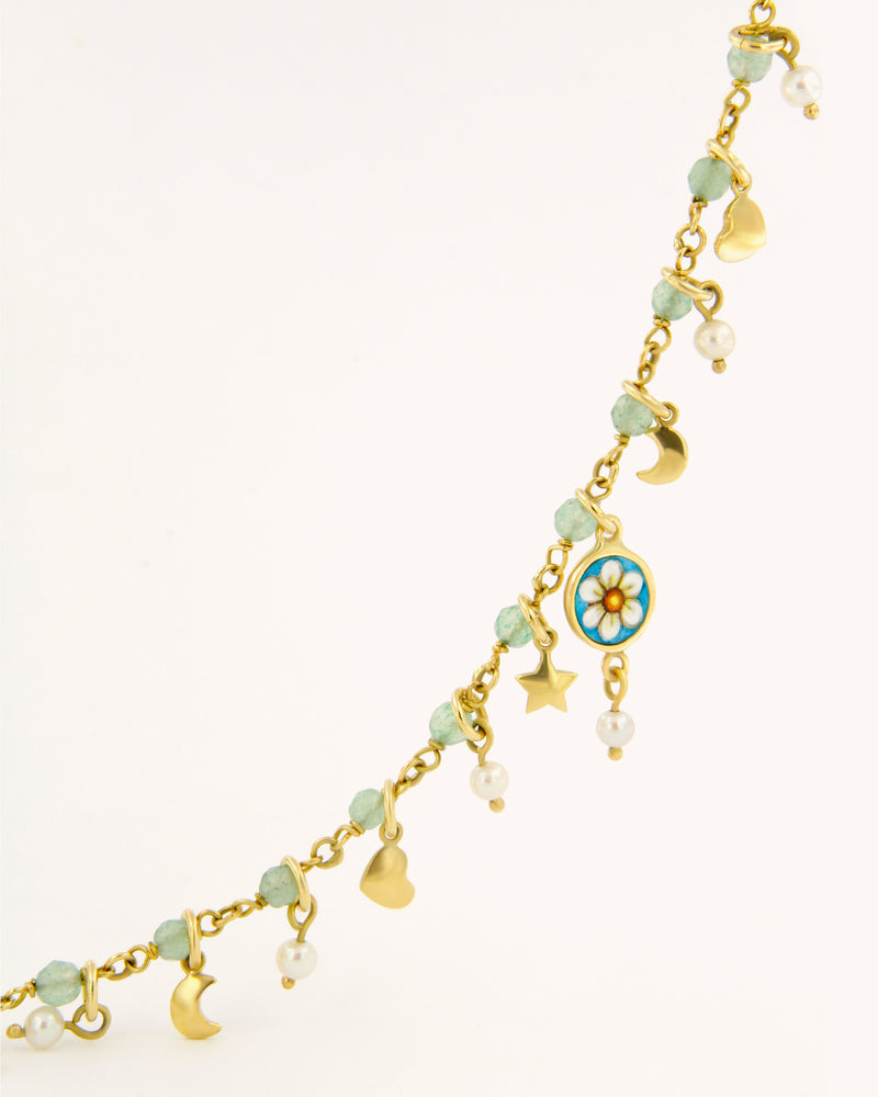 Mediterranean Daisy of Innocence Necklace