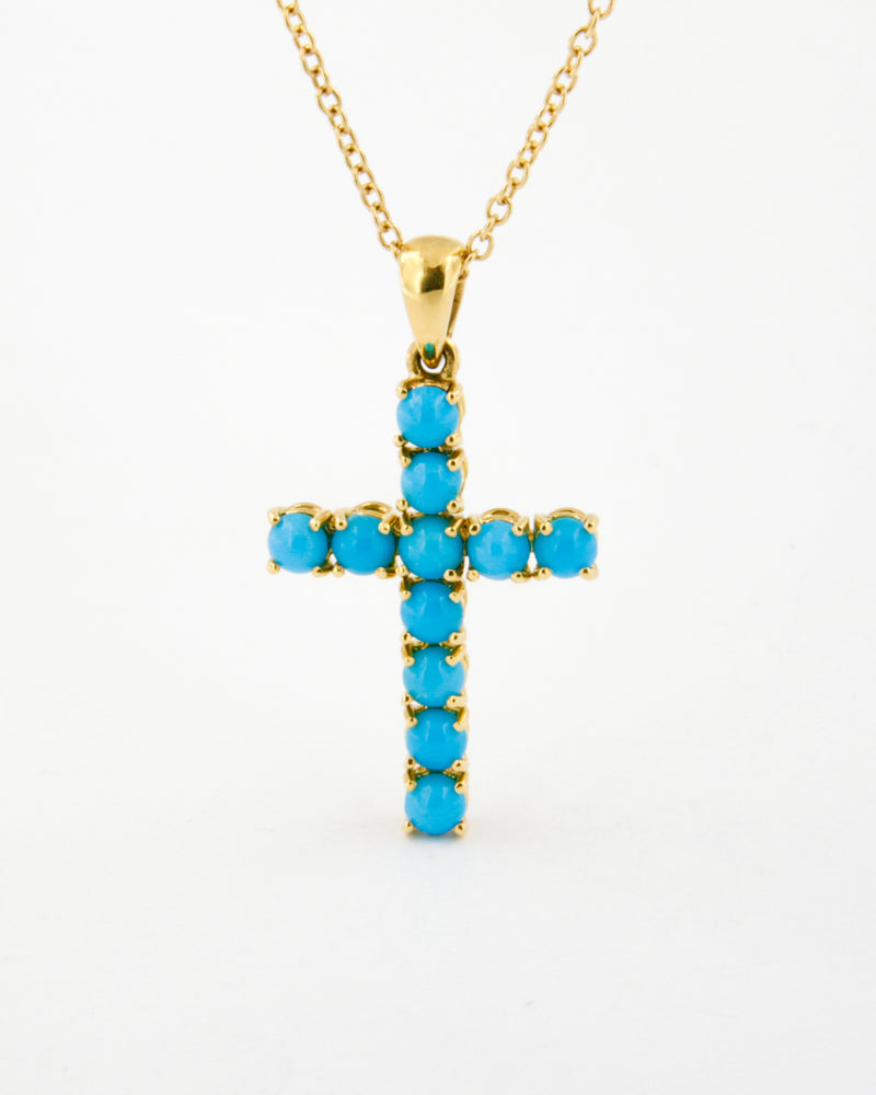 Turquoise Cross Pendant