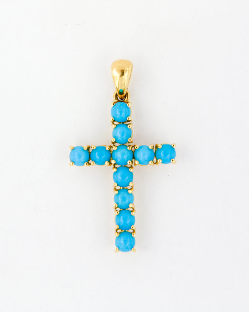 Turquoise Cross Pendant