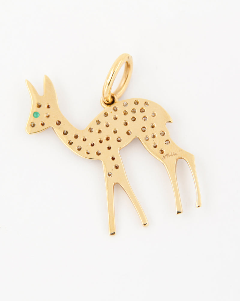 Diamond Fawn Pendant