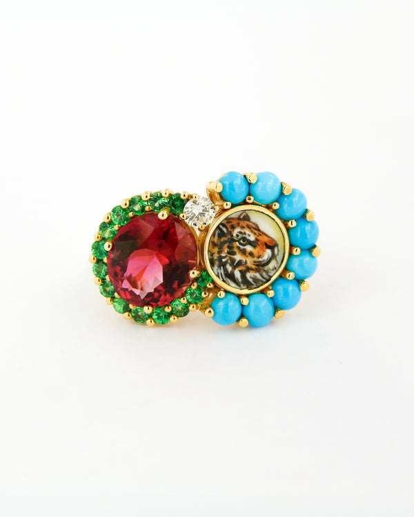 Gems and Enchant Tiger Ring