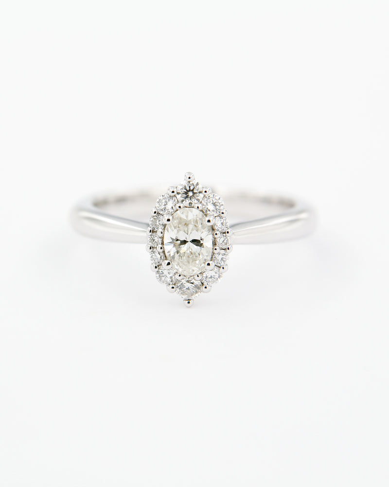 Marquise Diamond Halo Ring