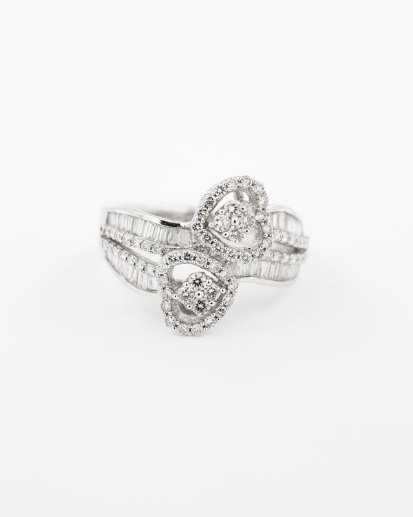 Heart-to-Heart Diamond Ring