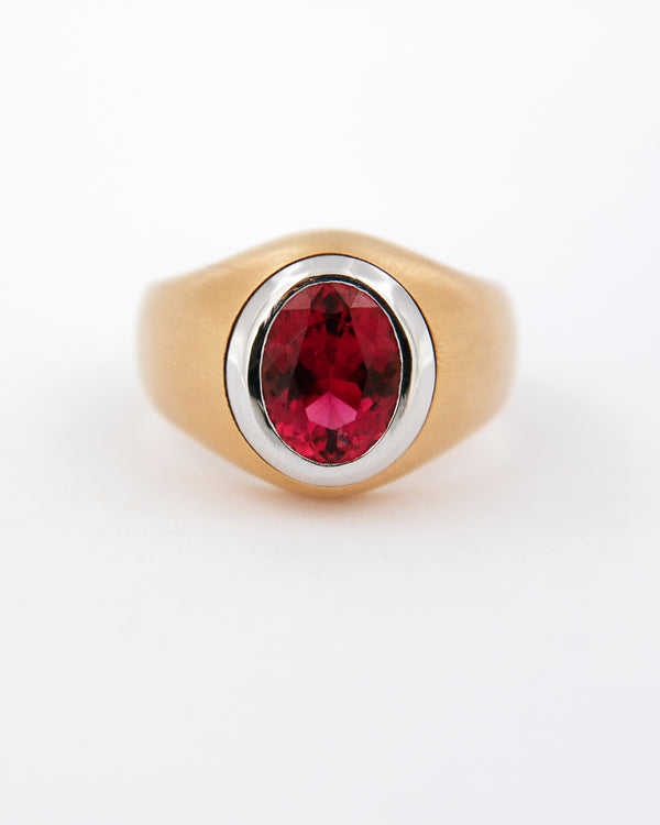 Rose Gold Rubellite Ring