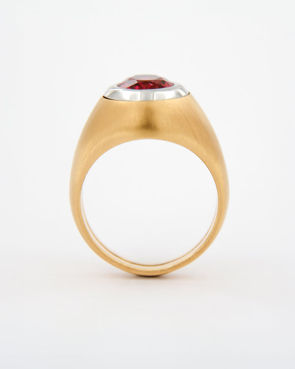 Rose Gold Rubellite Ring