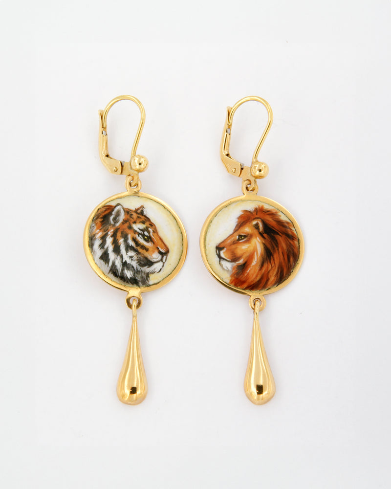 Kings of the Jungle Pendant Earrings