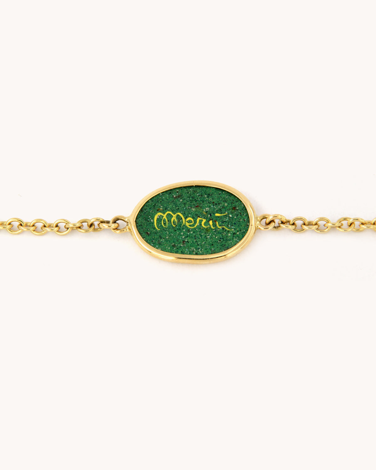Bracciale Angelo e Fiori di Merù in oro 18K con smalto a fuoco dipinto a mano