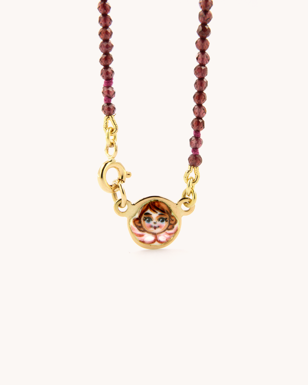 Collana Coloris Angelo nel Rosso Profondo