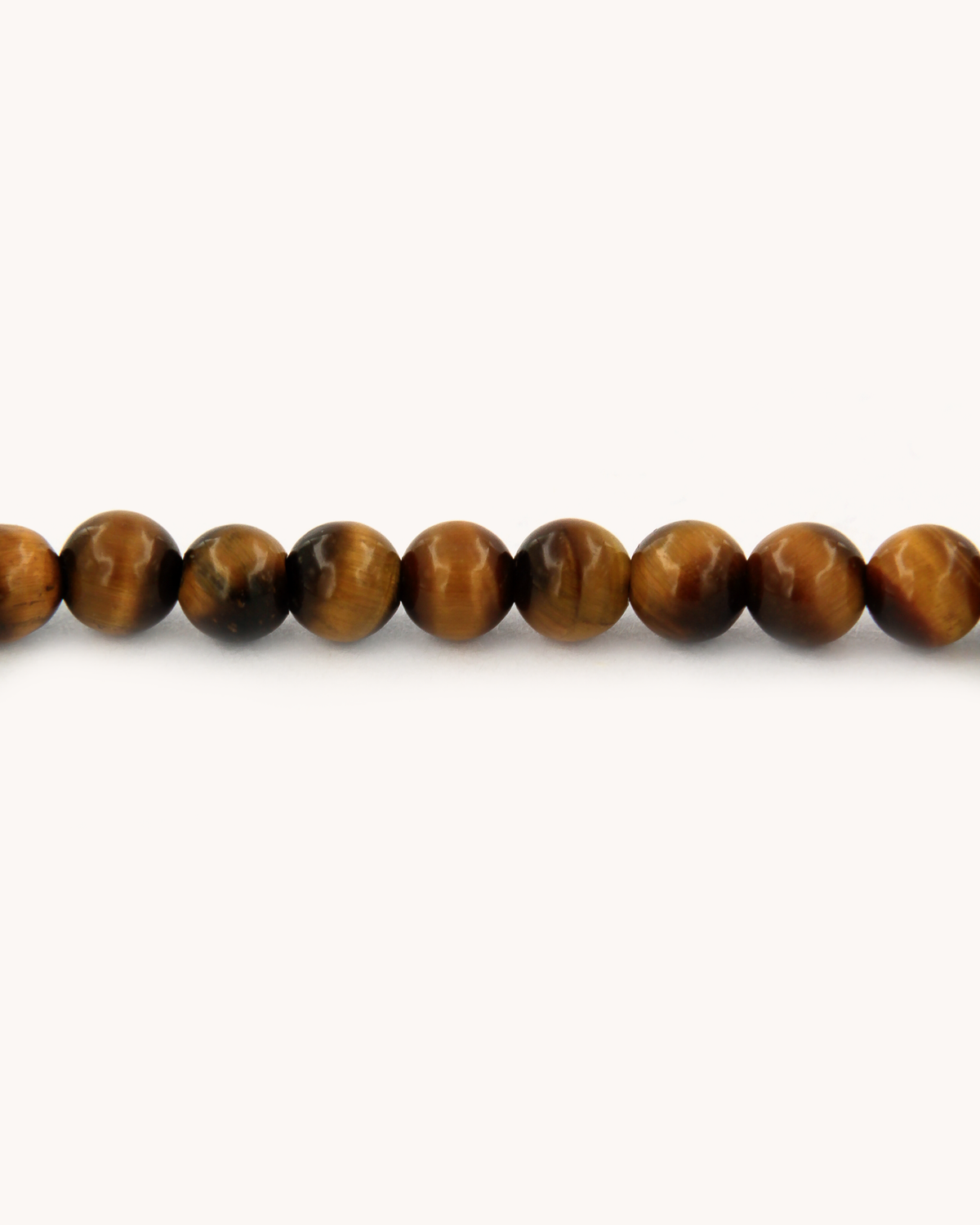 Collana Coloris con perline di occhio di tigre e pendente in madreperla con occhio mistico, luna e diamanti